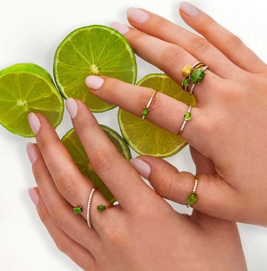 Кольцо Nanis Dancing Tourmalines Кольцо Nanis Dancing Tourmalines коллекция 2022-2023