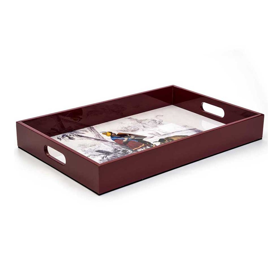 Поднос ETRO с ручками  52*40*4 Поднос ETRO с ручками  52*40*4