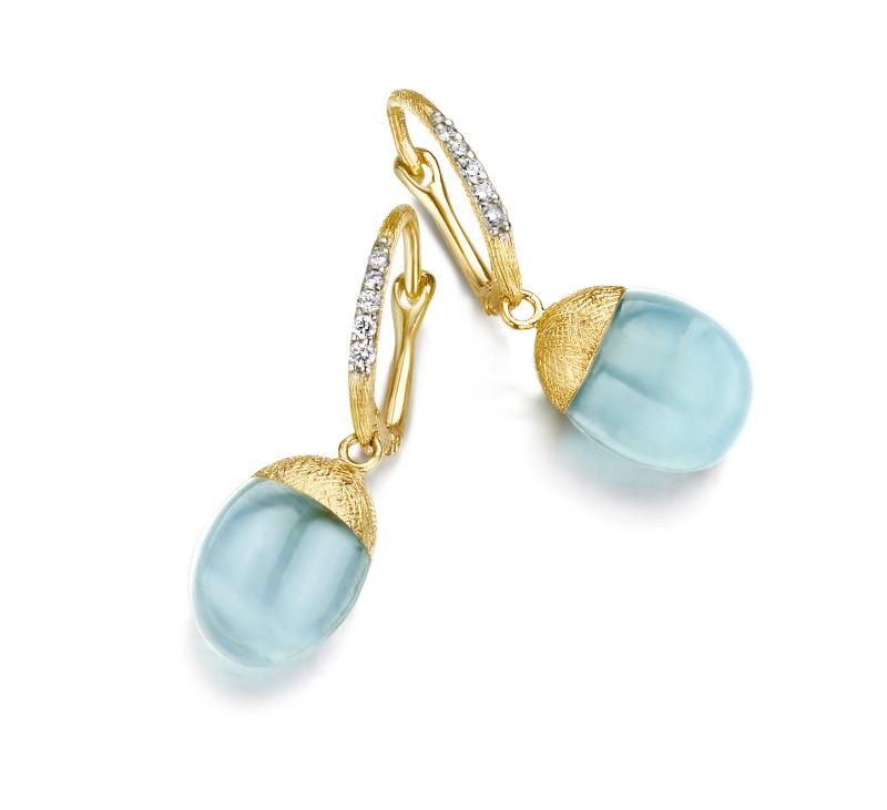 Серьги Nanis Dancing in the rain Aquamarine