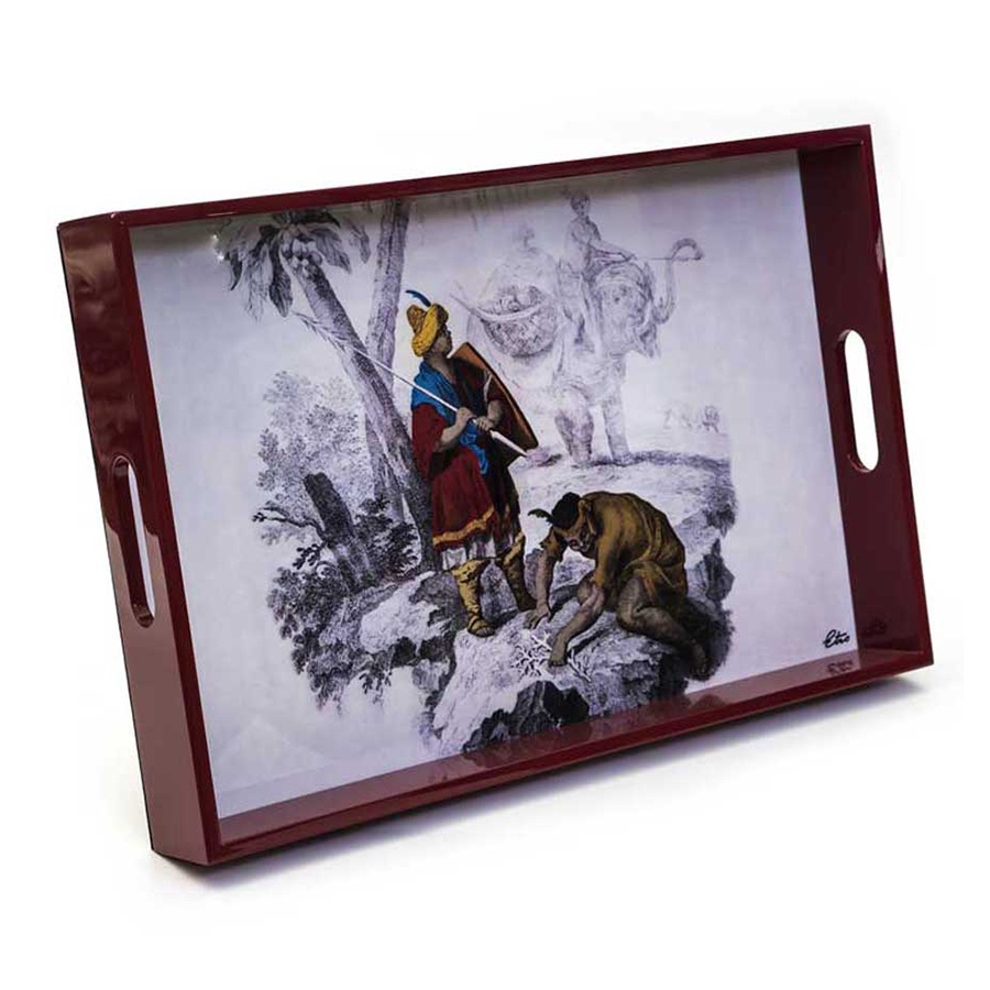 Поднос ETRO с ручками  52*40*4 Поднос ETRO с ручками  52*40*4