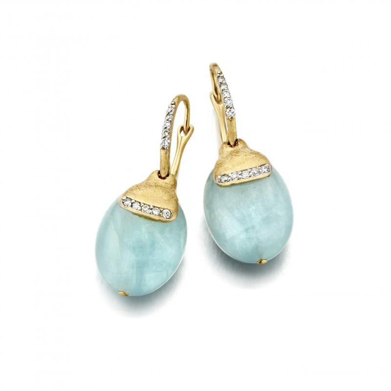 Серьги Nanis Dancing in the rain Aquamarine