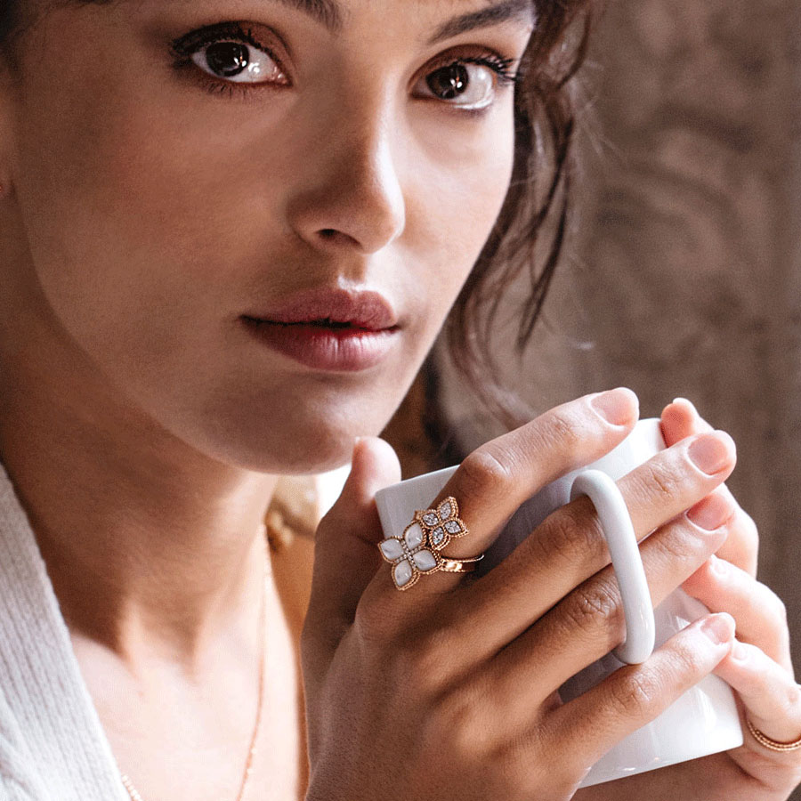 Кольцо Roberto Coin Princess Flower