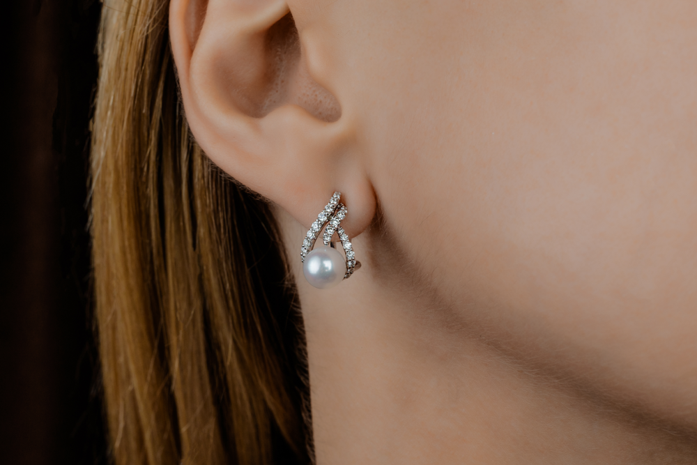 Серьги Mikimoto коллекция 2022-2023