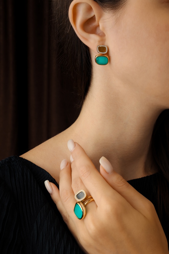 Серьги Roberto Coin Black Jade Серьги Roberto Coin Black Jade коллекция 2022-2023