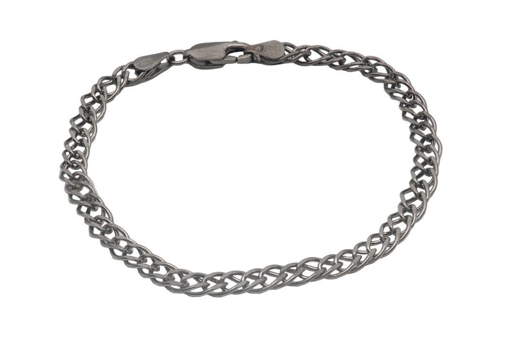 Браслет black silver